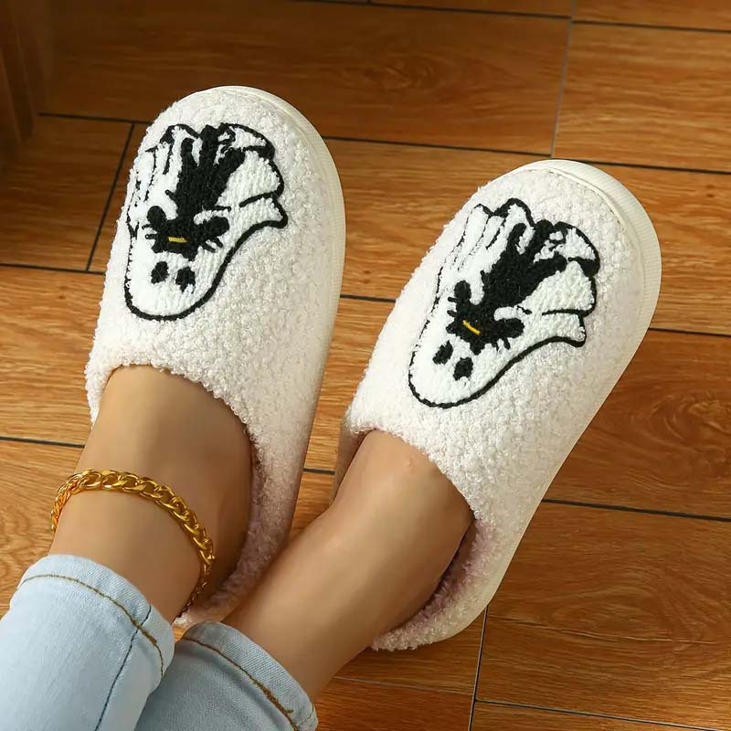Cartoon Non-slip Ghost Towel Embroidery Closed-toe Slippers foto 5