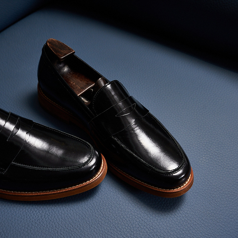 Retro Loafers Genuine Leather Handmade Leisure foto 5