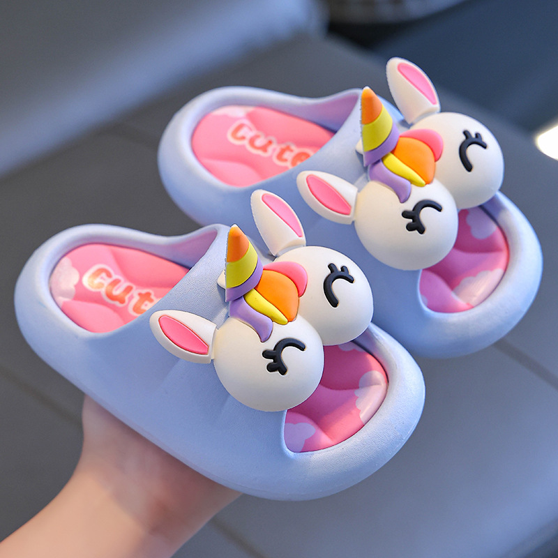 Children's Slippers Baby Non-slip Soft Bottom Indoor Bath Parent-child Children Sandals foto 5