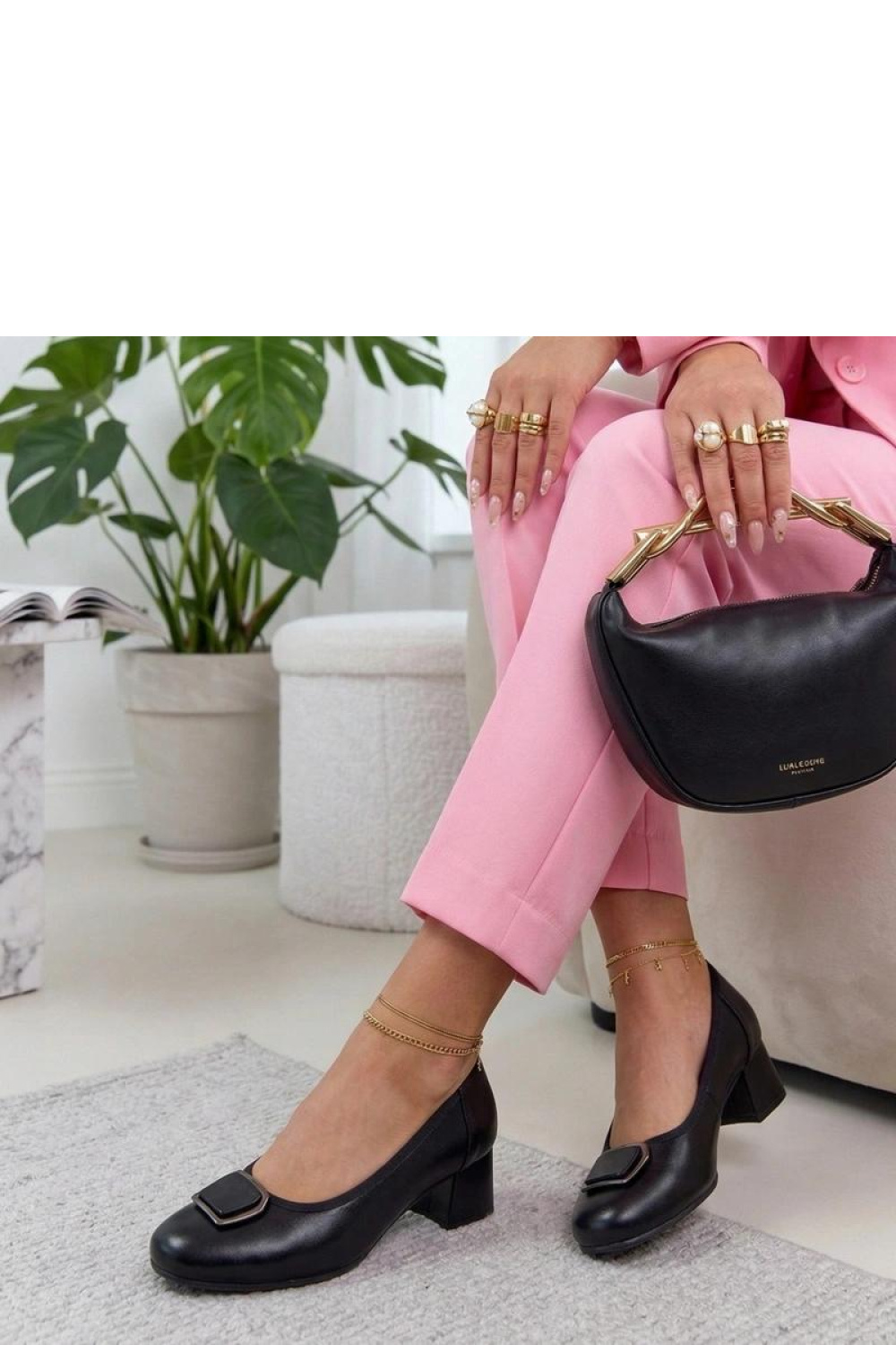 Pumps met dikke hak Solea