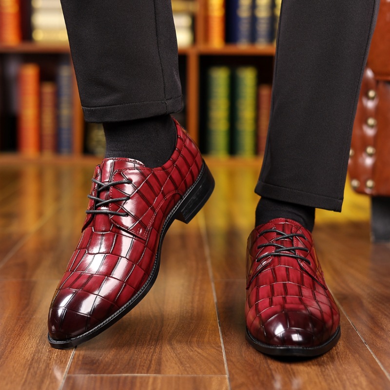 Plus Size Leather Shoes Men's Casual Breathable foto 4