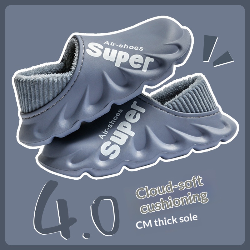 Waterproof Heel-closing Cotton Slippers Warm For Fall And Winter foto 2