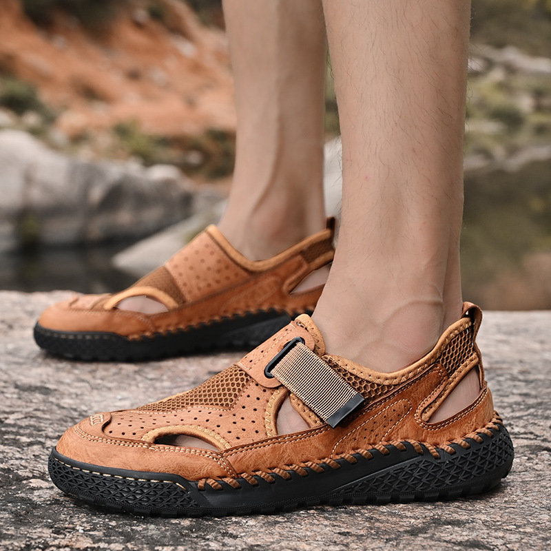 Breathable New Mens Closed-Toe Sandals foto 4
