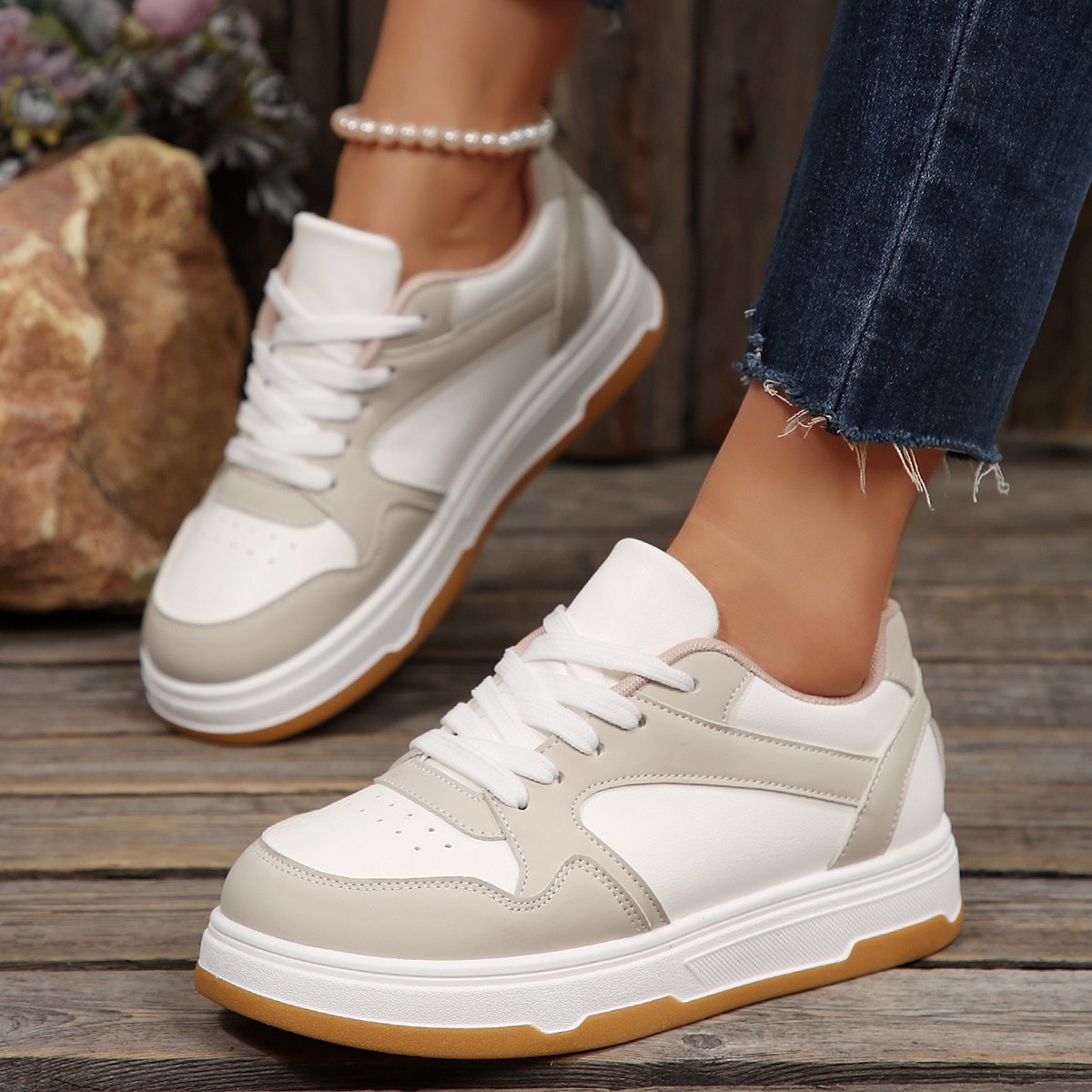Women's Korean-style Thick-soled Casual Sneakers foto 3
