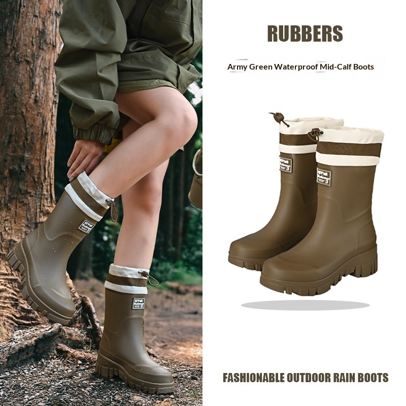 Womens Tall Rain Boots Waterproof And Non-Slip foto 3