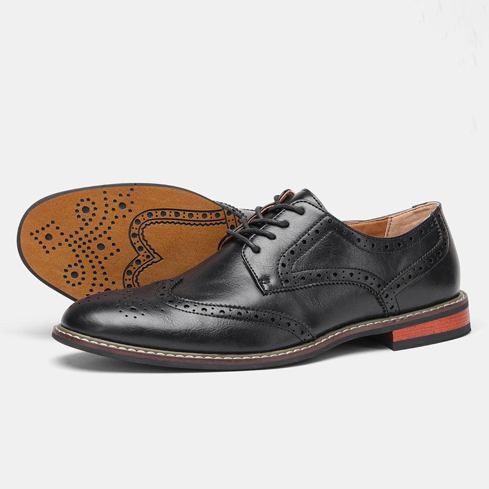Classic Brogue Business Shoes Men foto 3