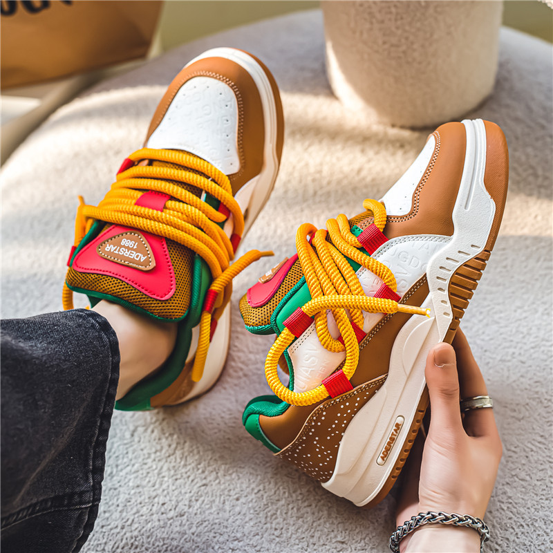 Hamburg Fries Summer Sports Casual Retro High-rise Shoes foto 5