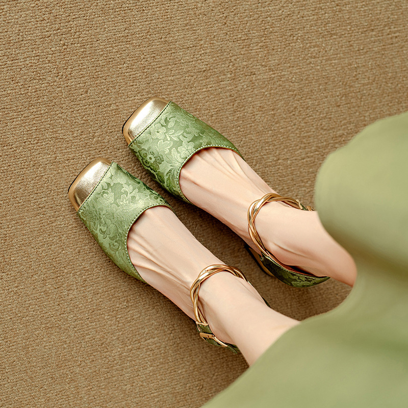New Chinese-style Closed-toe Hollow-out Sandals For Women foto 3