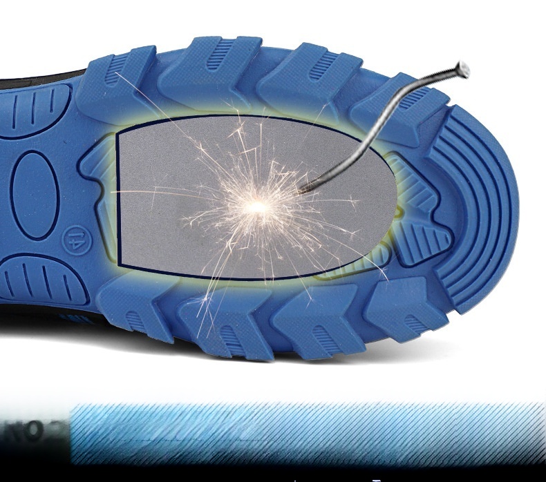 Summer Woven Labor Protection Shoes For Men Solid And Breathable At The Bottom Of The Heart foto 5