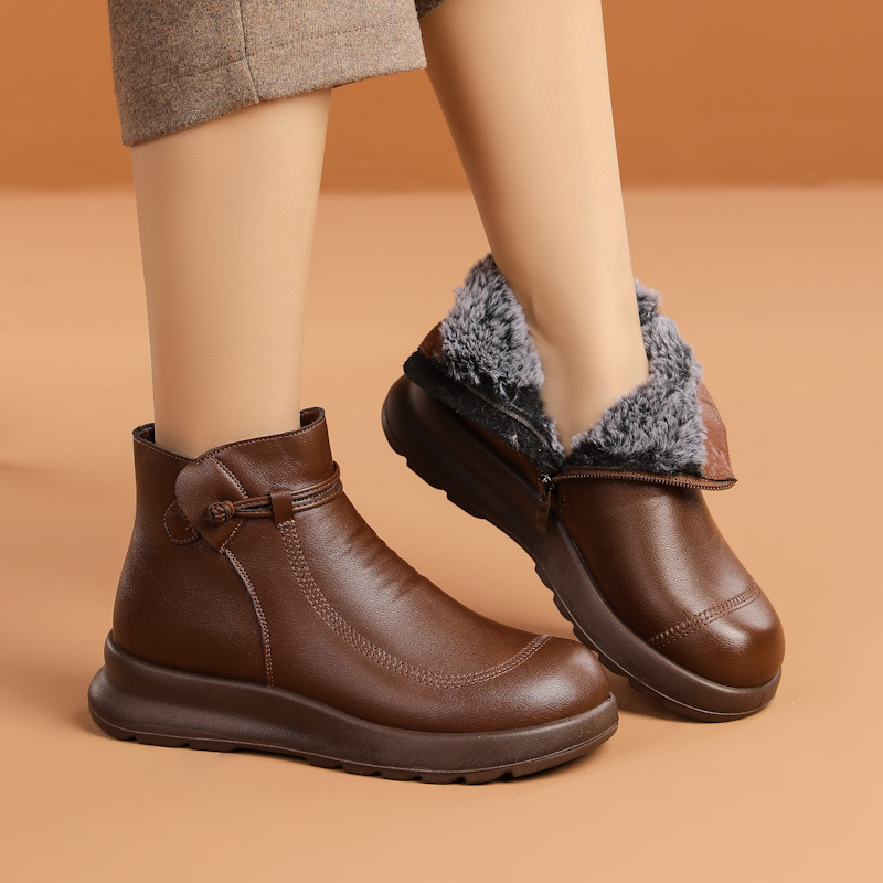 Fleece-lined Warm And Non-slip Winter Booties foto 2
