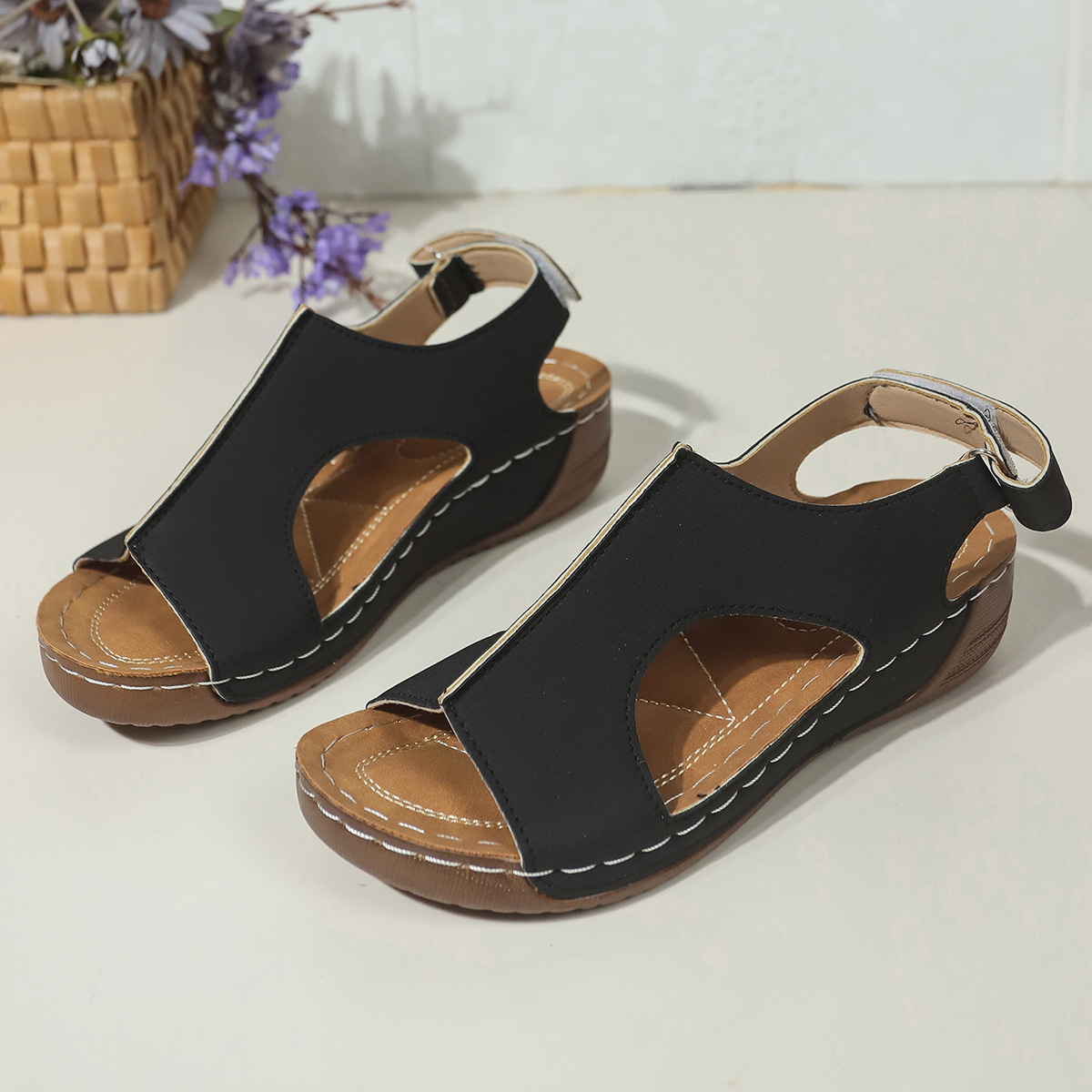 Women's Plus Size Wedge Sandals foto 2