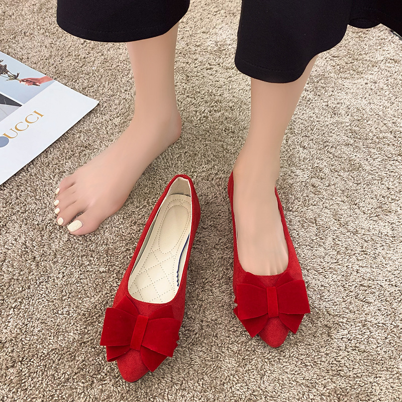 Bowtie Flat ShoesMinimalist Lowcut Work Shoes foto 3