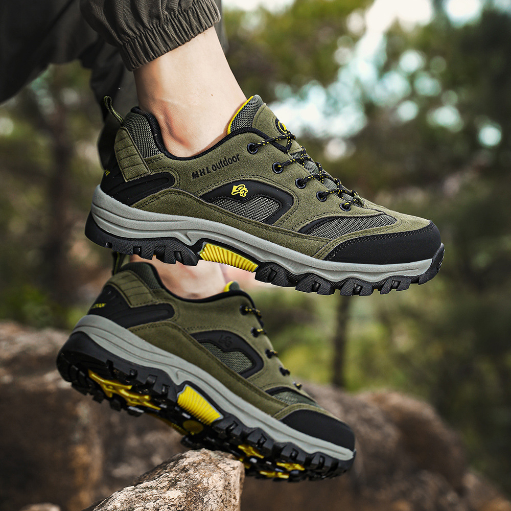 Soft Bottom Large Size Men's Waterproof Non-slip Mountain Climbing Sneakers foto 4