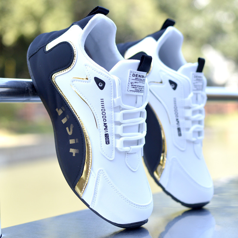 Men's Shoes New Leather Waterproof Sneakers foto 4