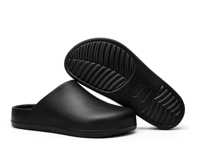 Closed-toe Slippers Outer Wear Non-slip, Waterproof And Oil Resistant Half Slippers