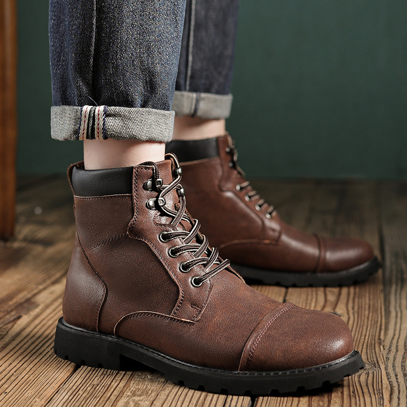 Fall Winter Men Boots British Style foto 5