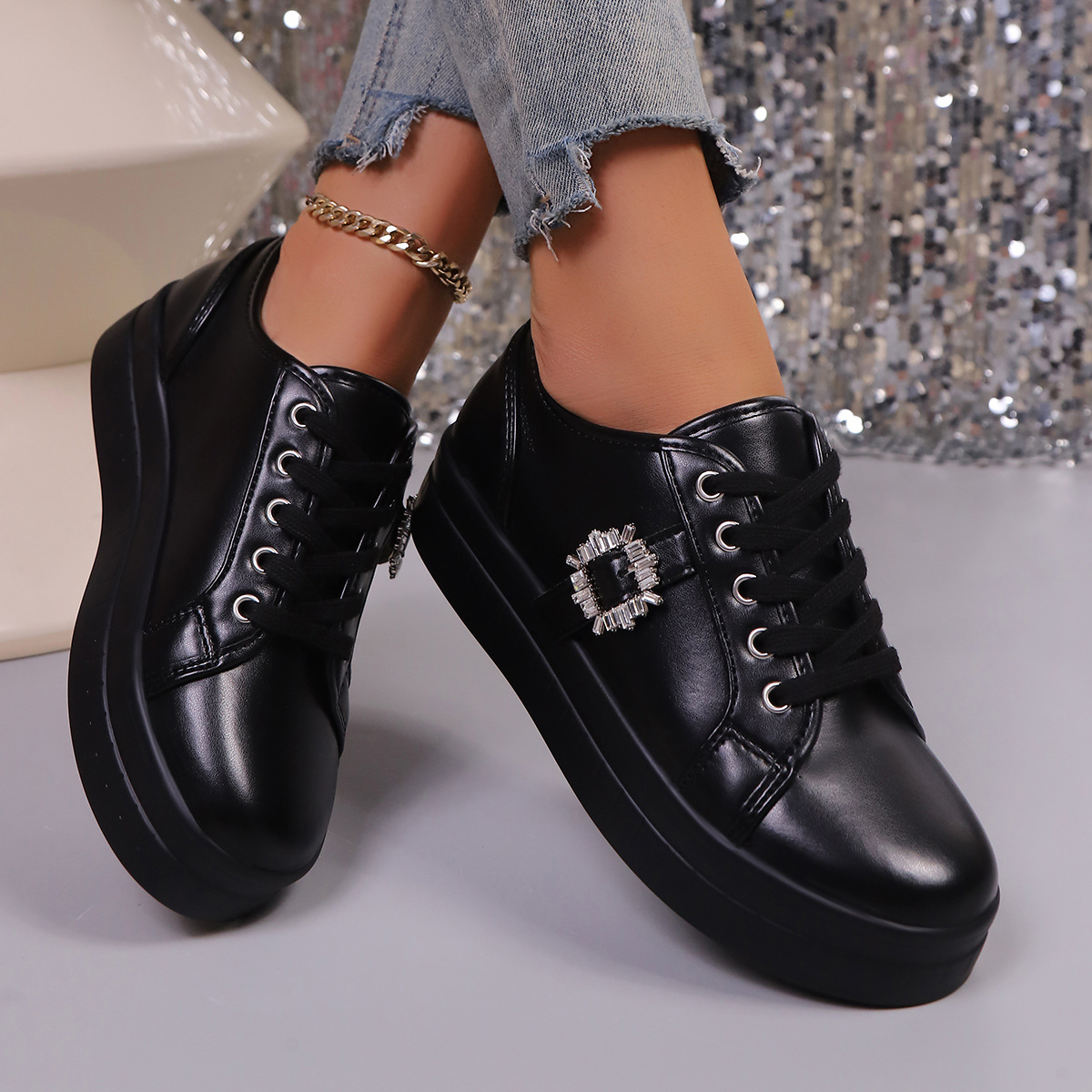New Soft Bottom Leather Sports Women's Shoes foto 3