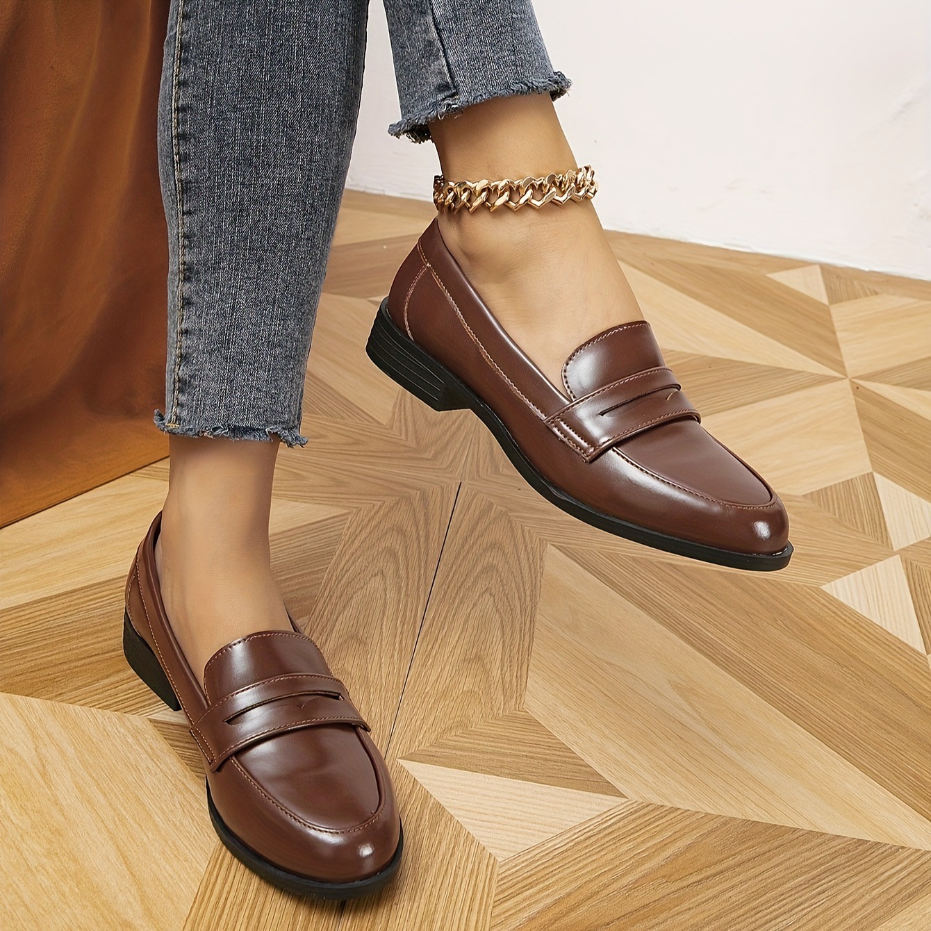 Fashion Polyurethane Loafers Shoes foto 4