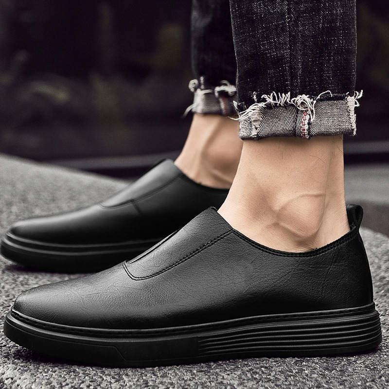 Men's Plus Size Lazy White Shoes foto 3