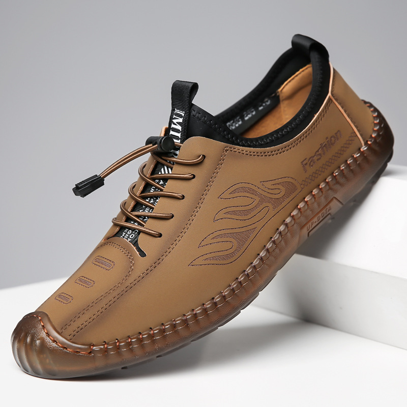 Men's Fashion Casual Soft Bottom Leather Shoes foto 5