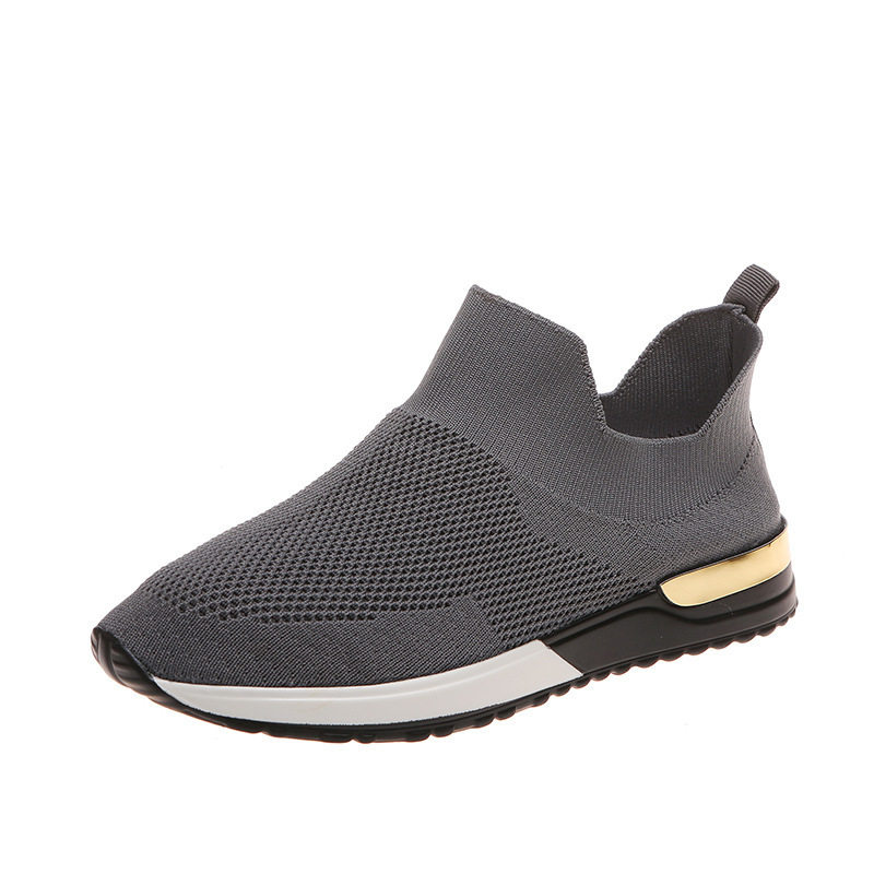Spring And Autumn New Breathable Fly Woven Mesh Pumps Soft Bottom Running Shoes foto 3