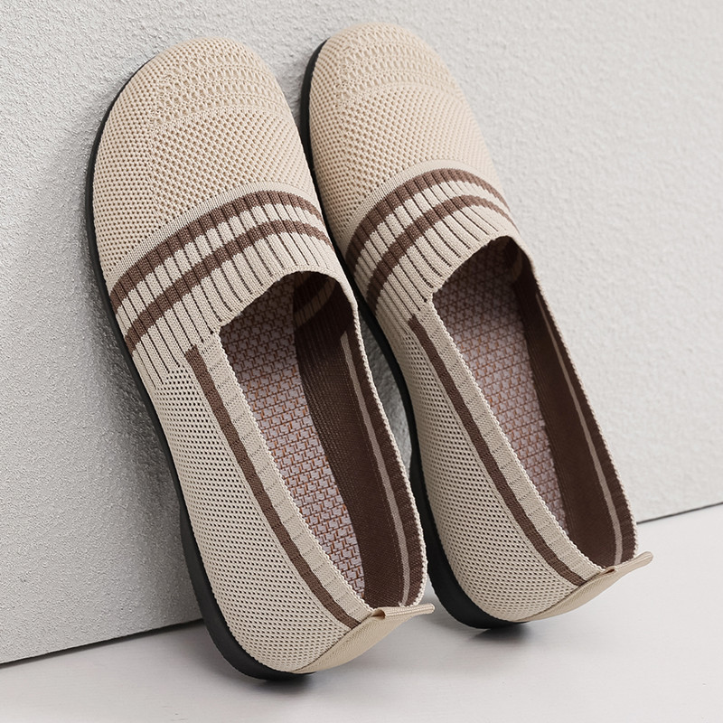 Breathable Flat Driving Shoes Fashionable Soft-soled Womens Flats foto 5