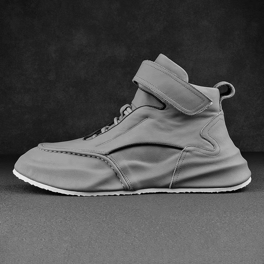 Men's Versatile Sports Fleece-lined Warm Leisure Leather Shoes foto 5