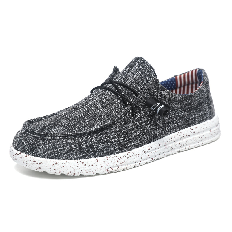 Fashion Casual Fashion Men's Breathable Lightweight Slip-on Lofter Light Canvas Shoes foto 2