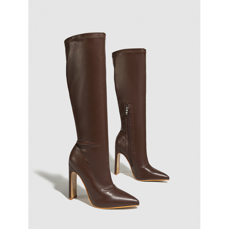 Pointed Toe High Heels With Slender Stiletto Heels That Create A Slimming Lookknight Boots foto 3