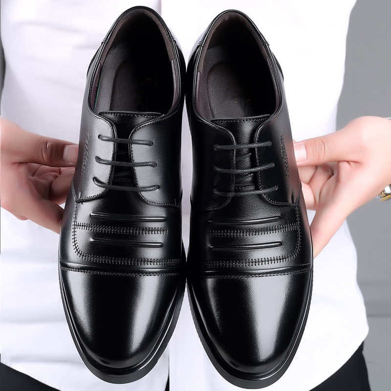 New Men's Trendy Casual Leather Shoes foto 3