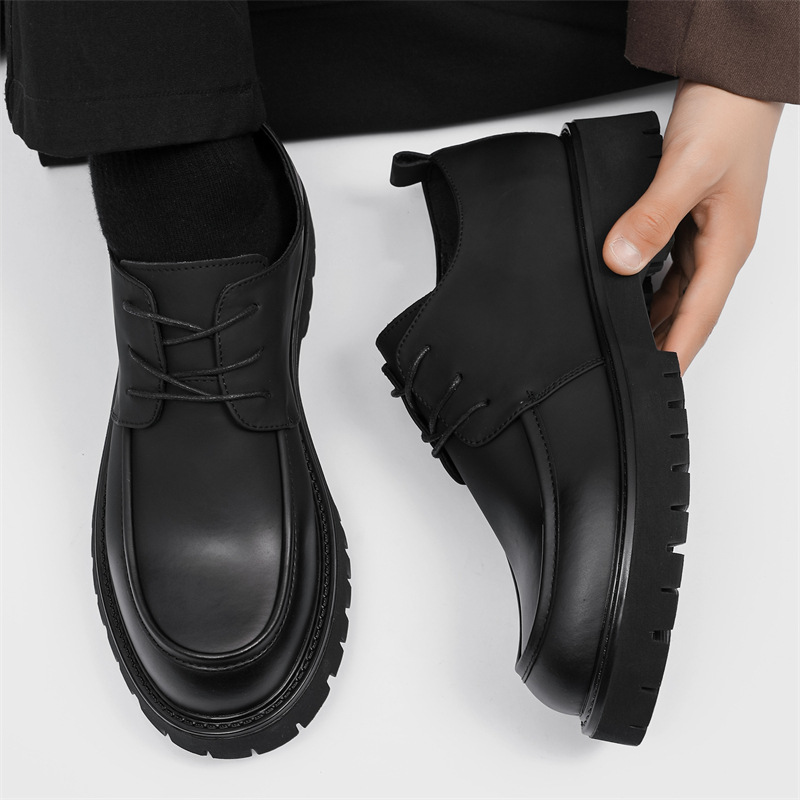 Spring And Autumn Business Formal British Leather Shoes foto 2