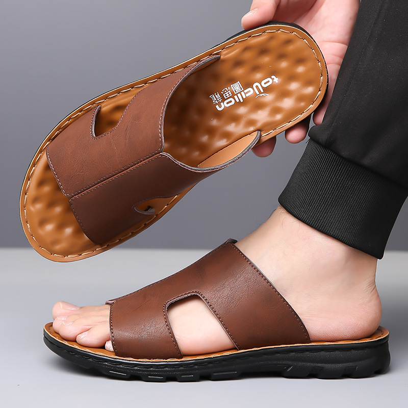 Men's Fashionable Soft-Soled Non-Slip Simple Slippers foto 2