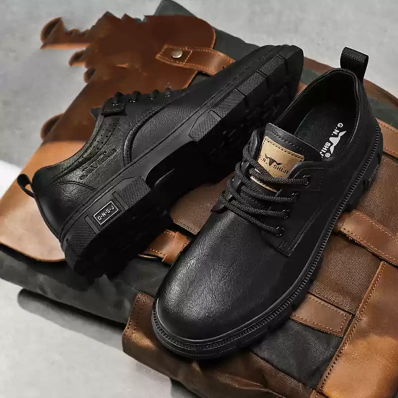 New Spring And Autumn Business Casual Leather Shoes Men foto 4