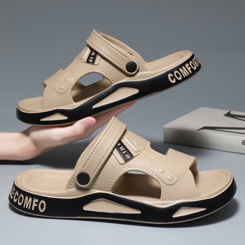 Men's Outerwear Non-slip Platform Beach Slippers foto 4