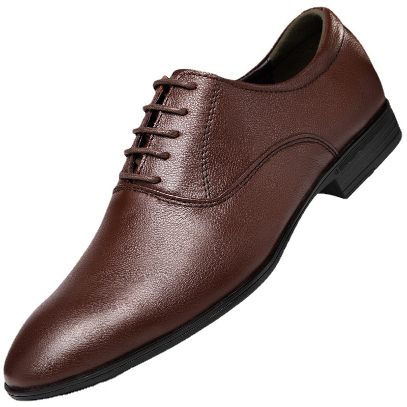 Men's Pointed Business Casual Leather Shoes foto 4