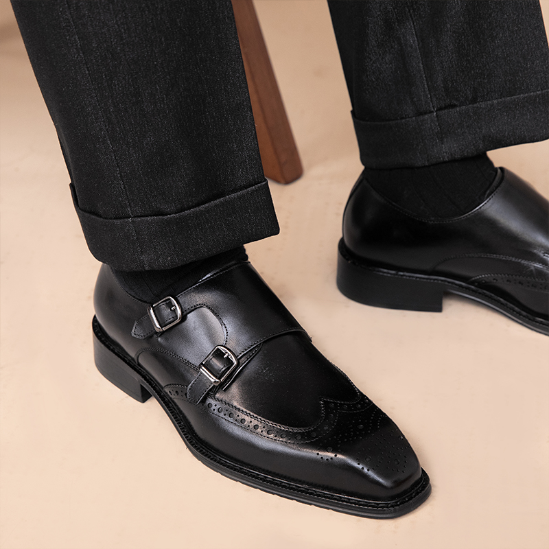 Leisure British Leather Square Toe Shoes foto 4