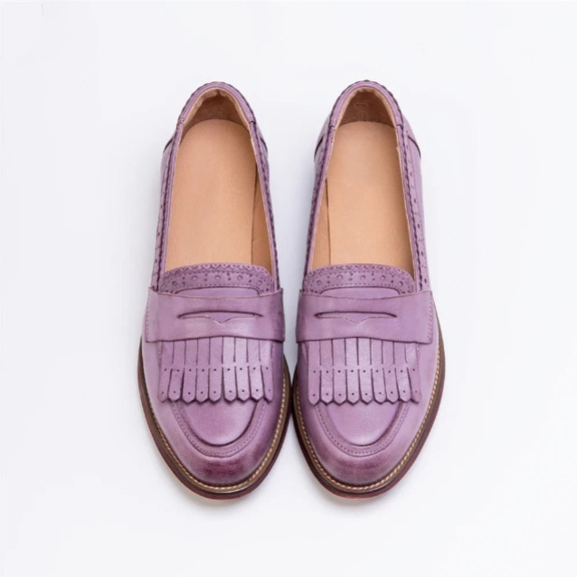 Preppy-style Tassel Fashion Brogue Shoes Round-toe Versatile Japanese-style Leather Shoes foto 5