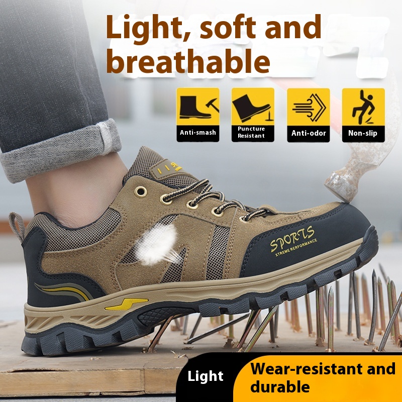 Labor Protection Shoes Steel Toe Cap Anti-smashing foto 5