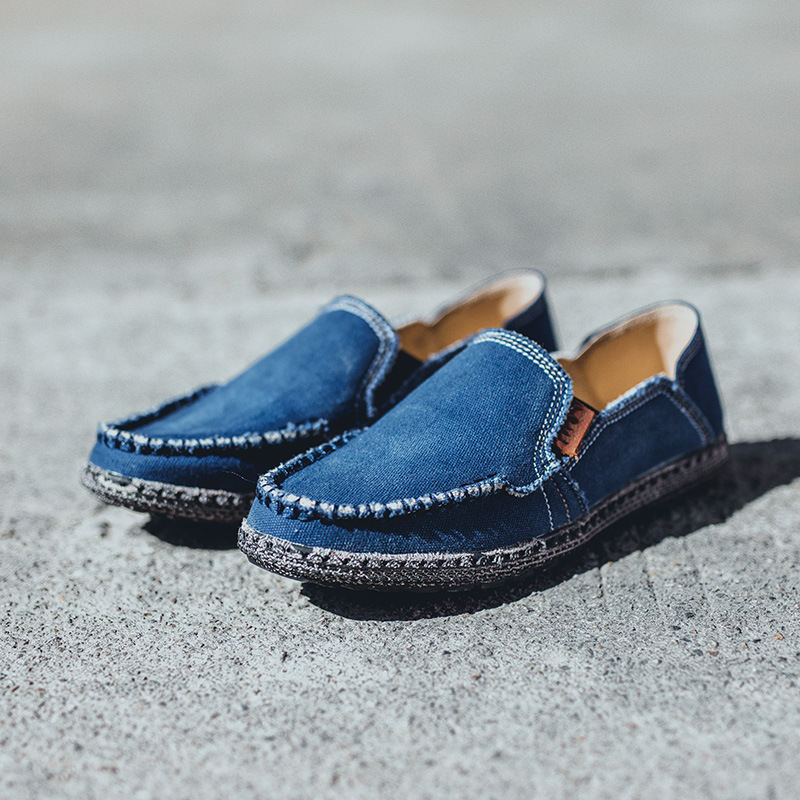 Men's Leather Casual Trend Korean British Wind Shoes foto 2