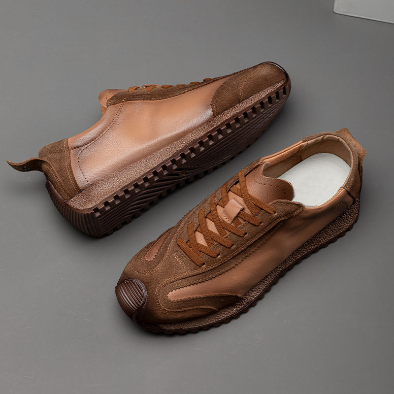 New Leather Sneakers Retro Sports Casual Shoes foto 3
