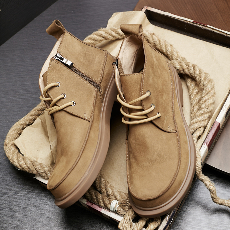 Outdoor Zipper Vintage Work Boots foto 5