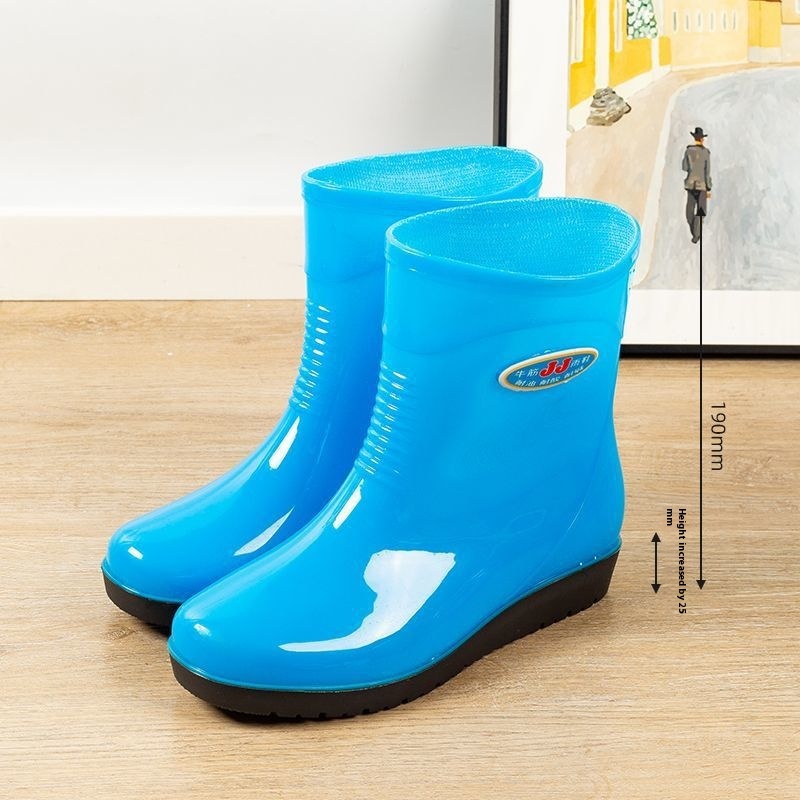 Women's Casual Rain Boots Middle Tube Non-slip foto 3