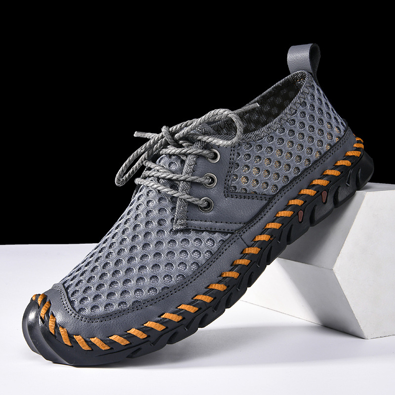 Men's Casual Lightweight Slip-on Plus Size Sports Mesh Shoes foto 5
