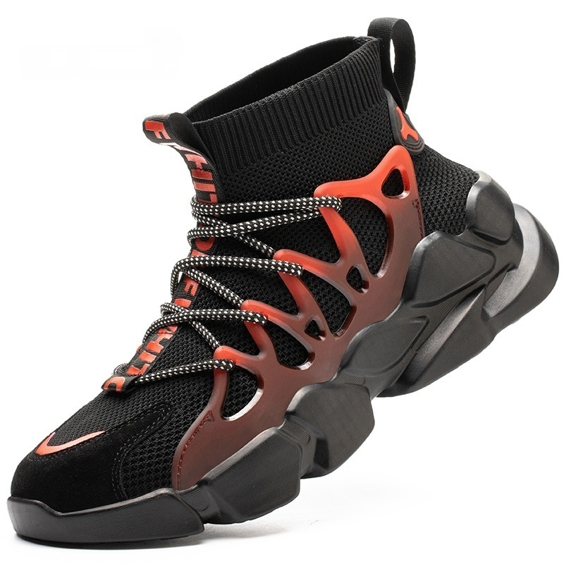 High Top Labor Protection Shoes Piercing Steel Head Protection foto 2