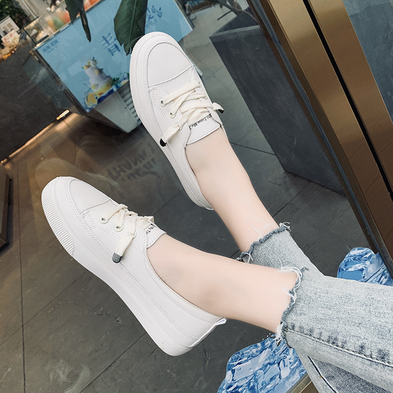 Women's White Shoes Personalized Stylish And Simple Casual foto 3