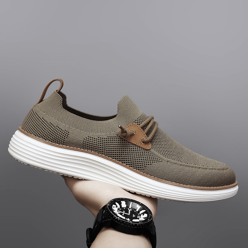 Plus Size Breathable Fly Woven Mesh Men's Shoes foto 3