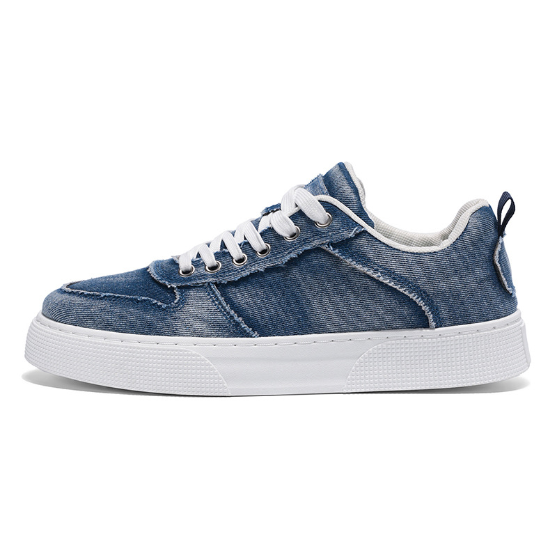 Casual Versatile Canvas Shoes Denim Trendy Stitching foto 2