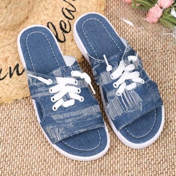Women's Flat Canvas Slippers foto 5