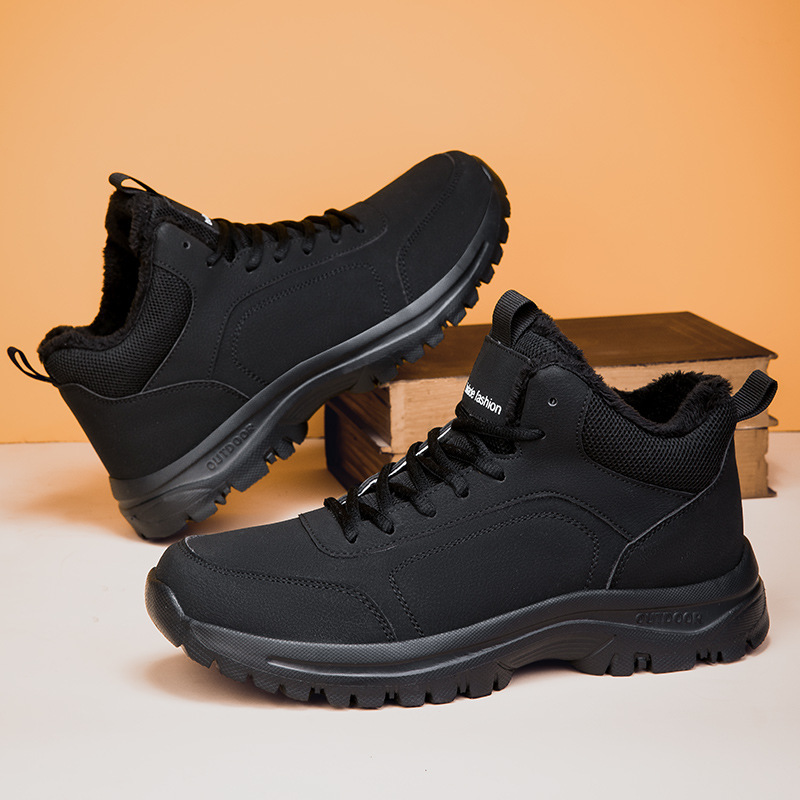 Plus Size Autumn And Winter New Leather Casual Sneaker foto 4