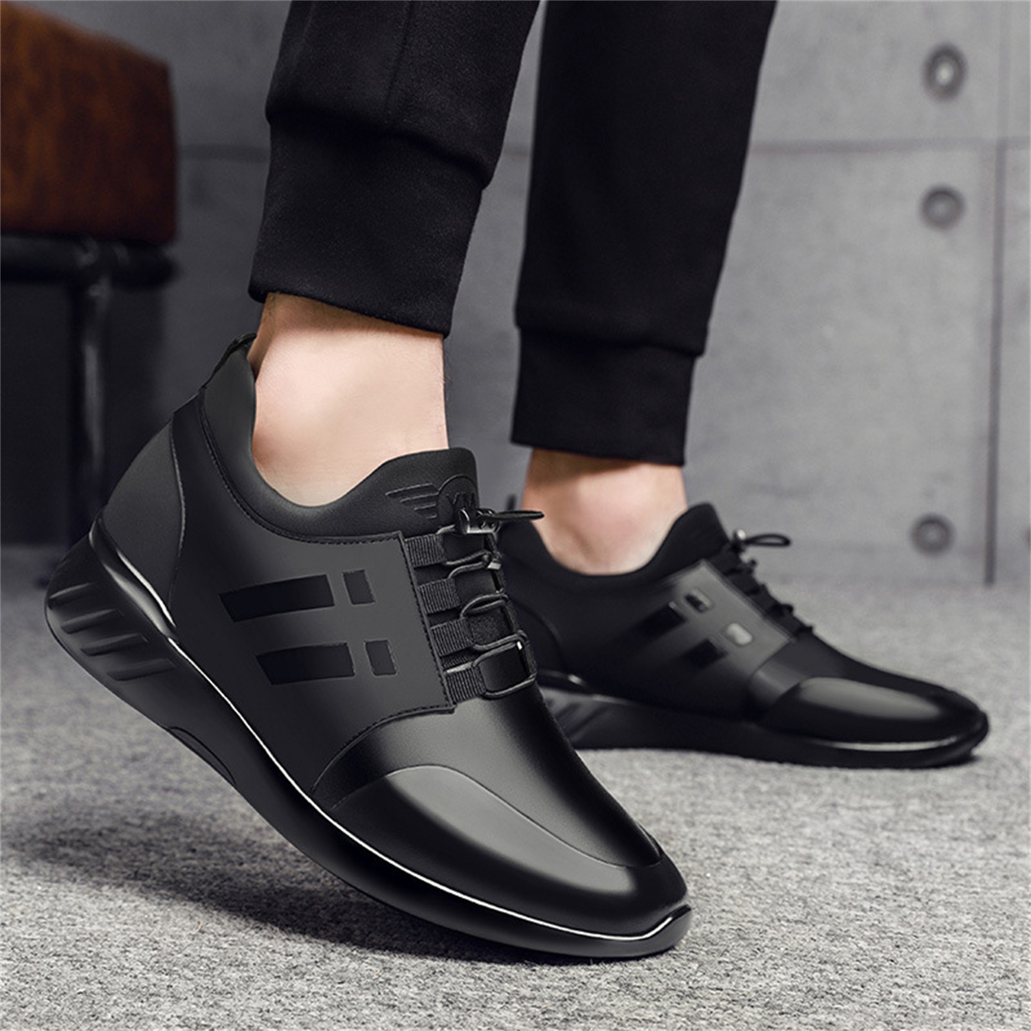 Men's Inner Height 8cm Large Casual Shoes foto 4